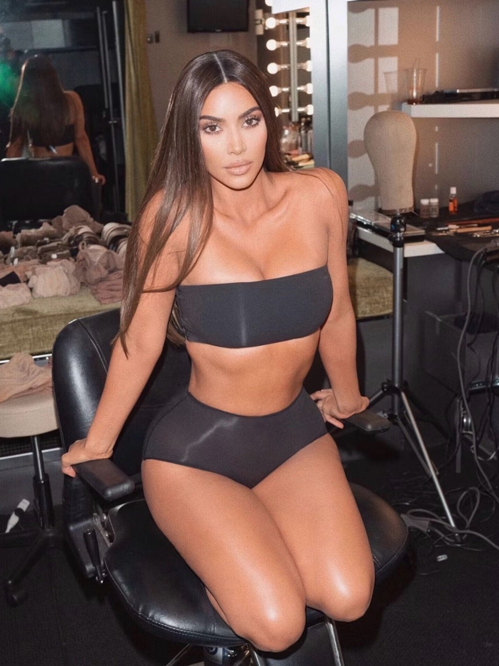 NWT SKIMS Bandeau Onyx